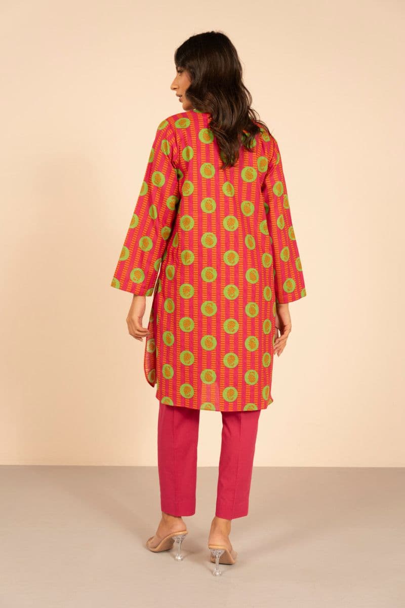 Pink Printed Khaddar Ready-to-Wear Shirt thumbnail