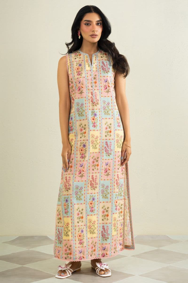 Multi Printed Cambric 1 Piece Unstitched Shirt thumbnail