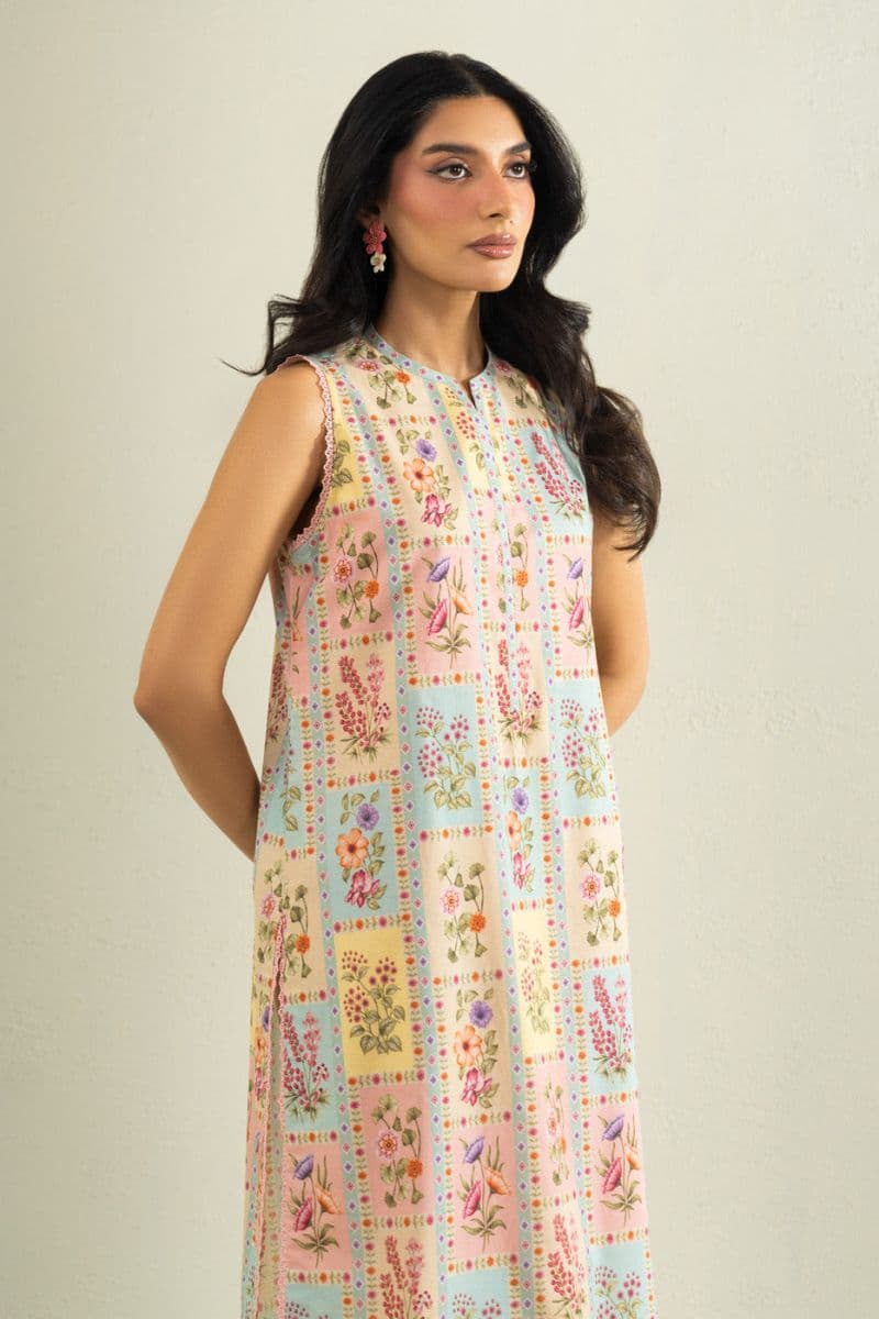 Multi Printed Cambric 1 Piece Unstitched Shirt thumbnail