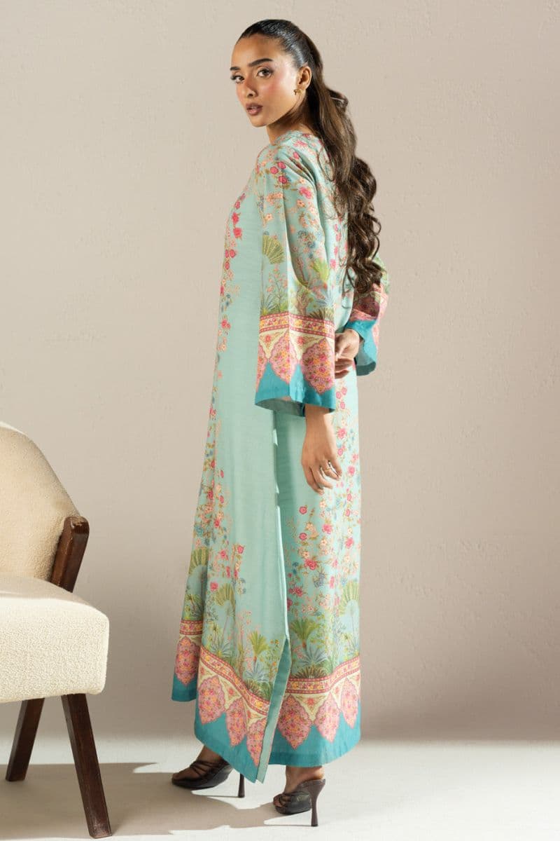 Green Printed Poly Khaddar Ready-to-Wear Suit