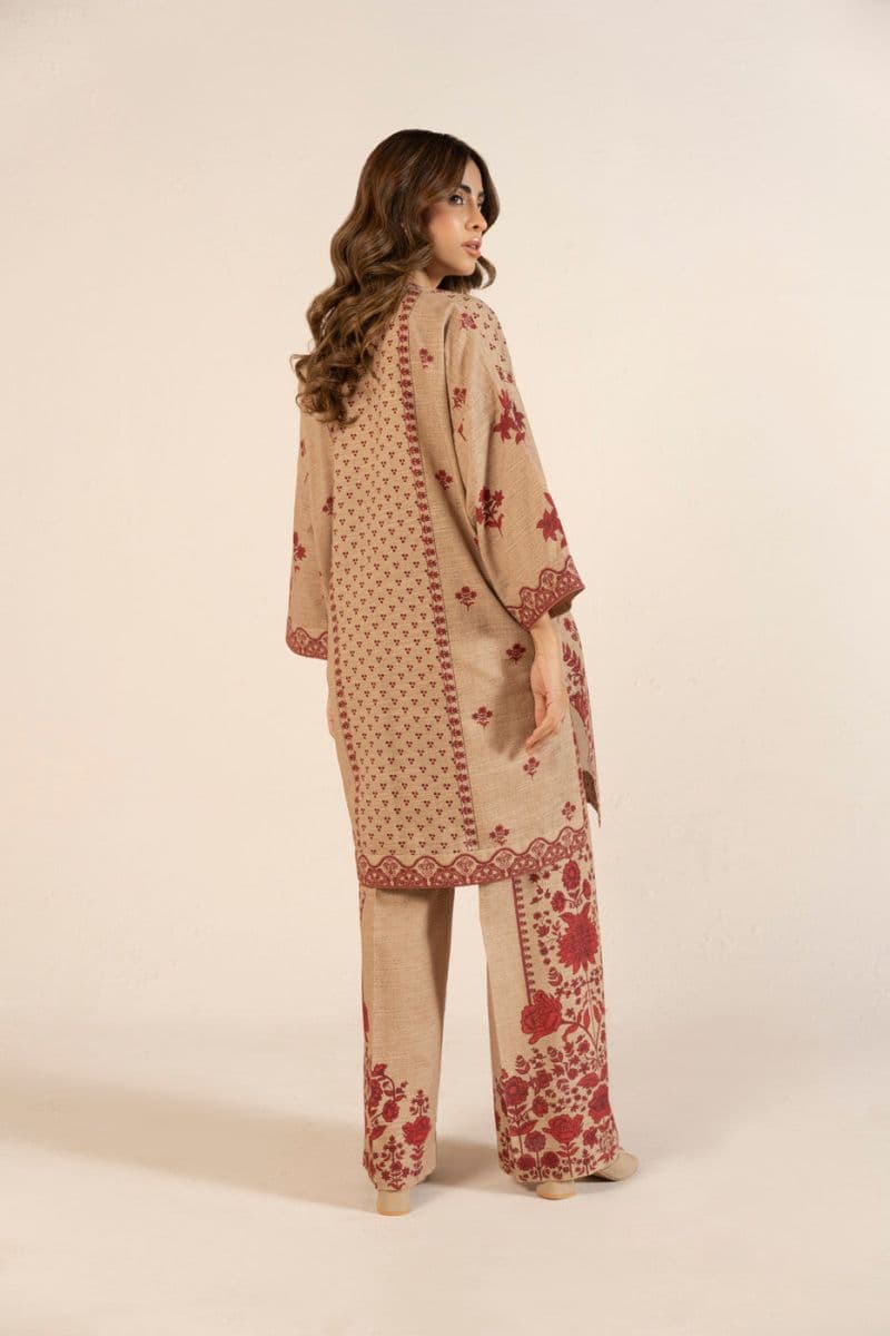 Beige Digital Print Light Khaddar 2 Piece Ready-to-Wear Shirt