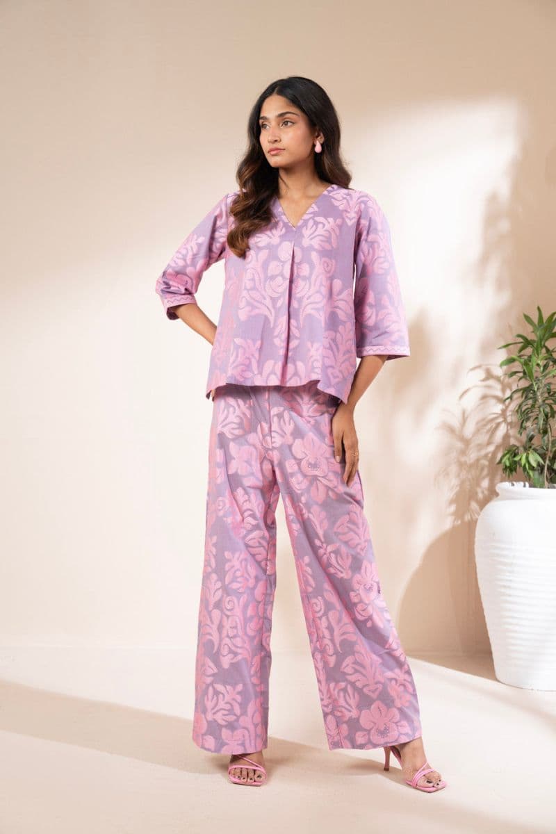 Pink/Purple Jacquard Ready-to-Wear Shirt thumbnail