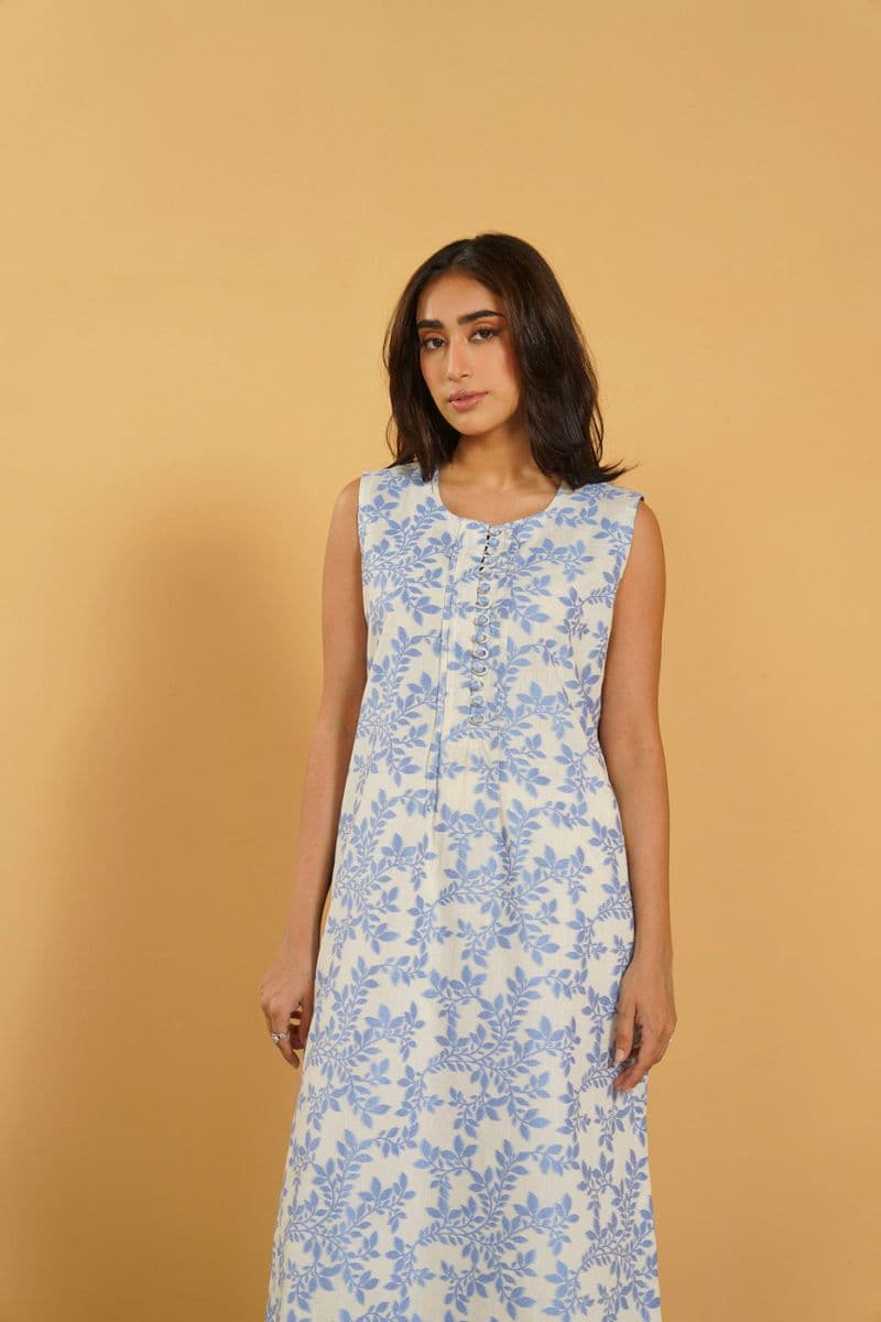 Blue Jacquard 2 Piece Ready-to-Wear Suit