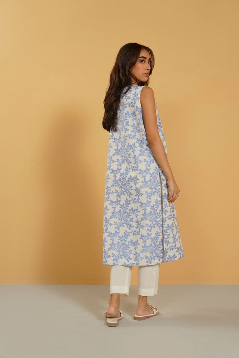 Blue Jacquard 2 Piece Ready-to-Wear Suit