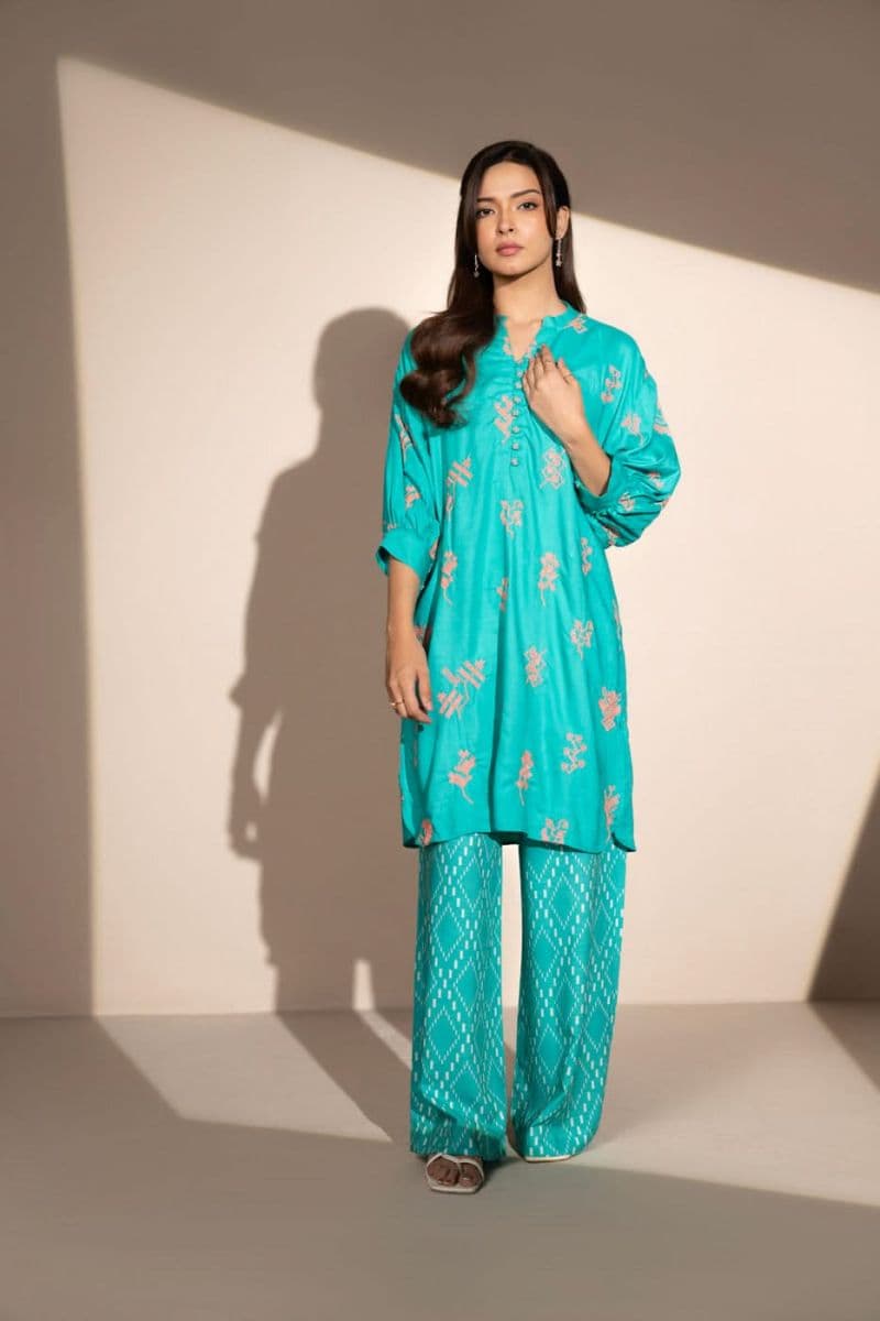 Green Embroidered Silk Ready-to-Wear Shirt thumbnail
