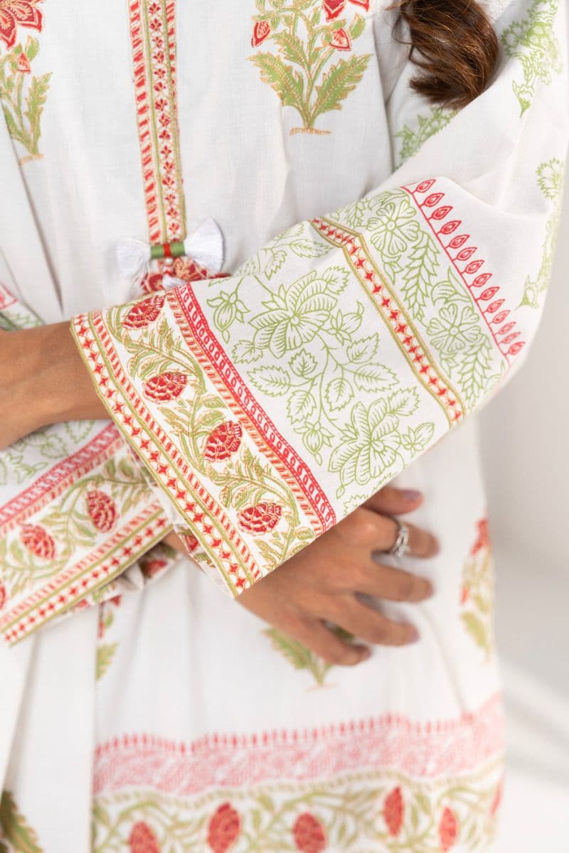 White Printed 3 Piece Ready-to-Wear Suit thumbnail