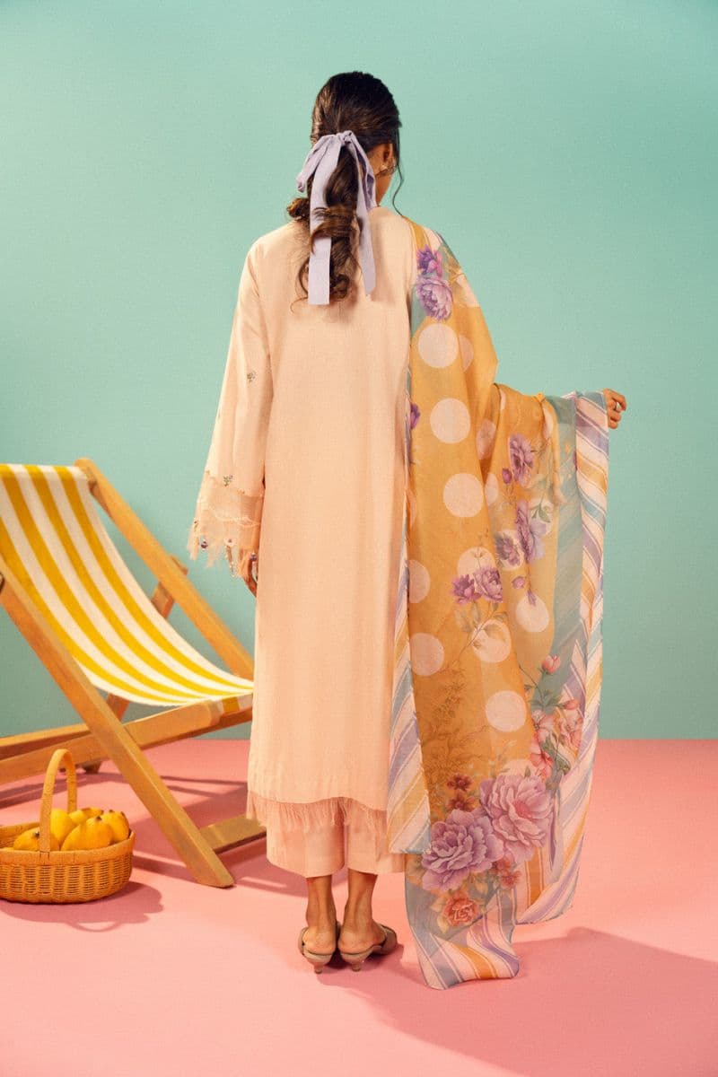 Ochre Embroidered Lawn 3 Piece Unstitched Suit thumbnail