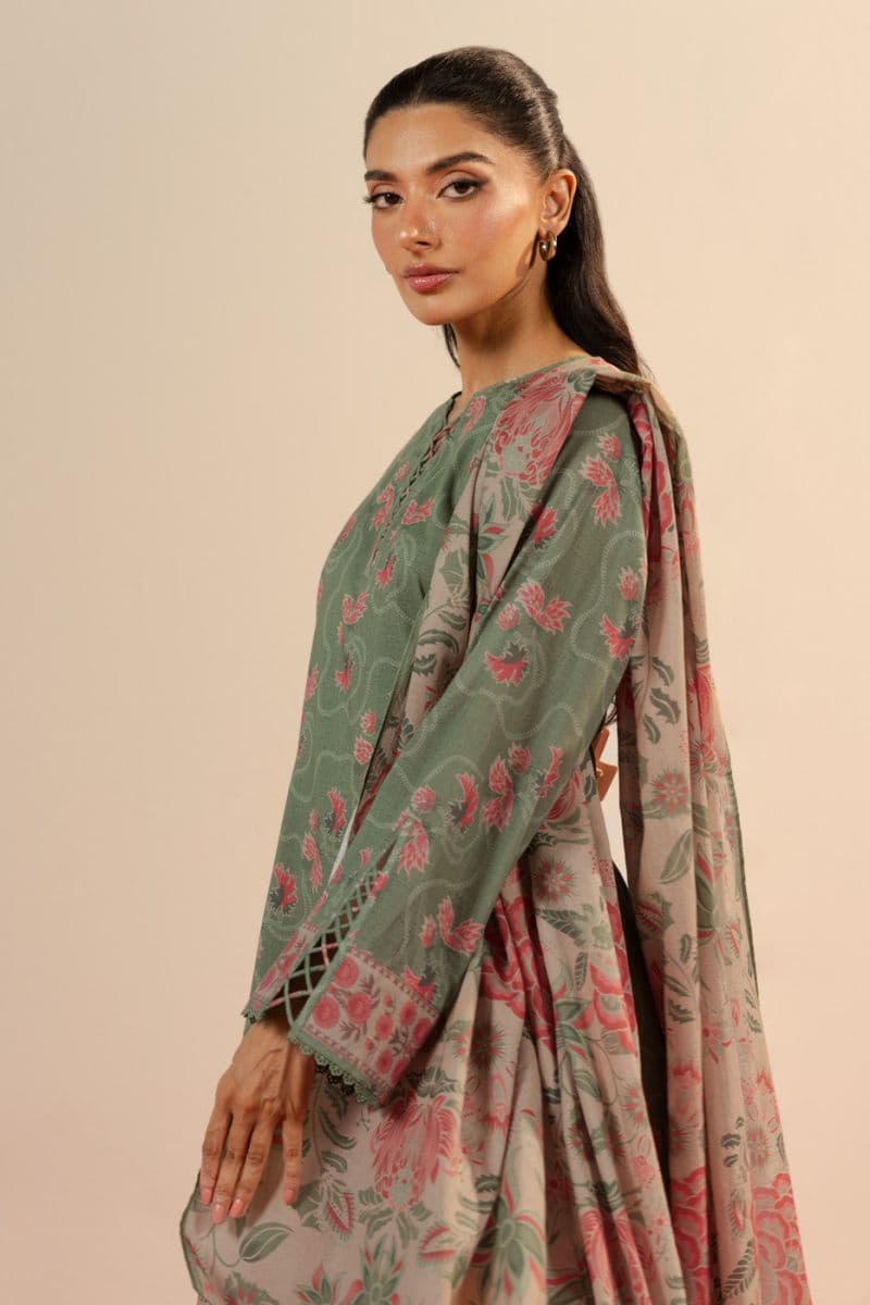 Olive Printed Cambric 2 Piece Dupatta thumbnail
