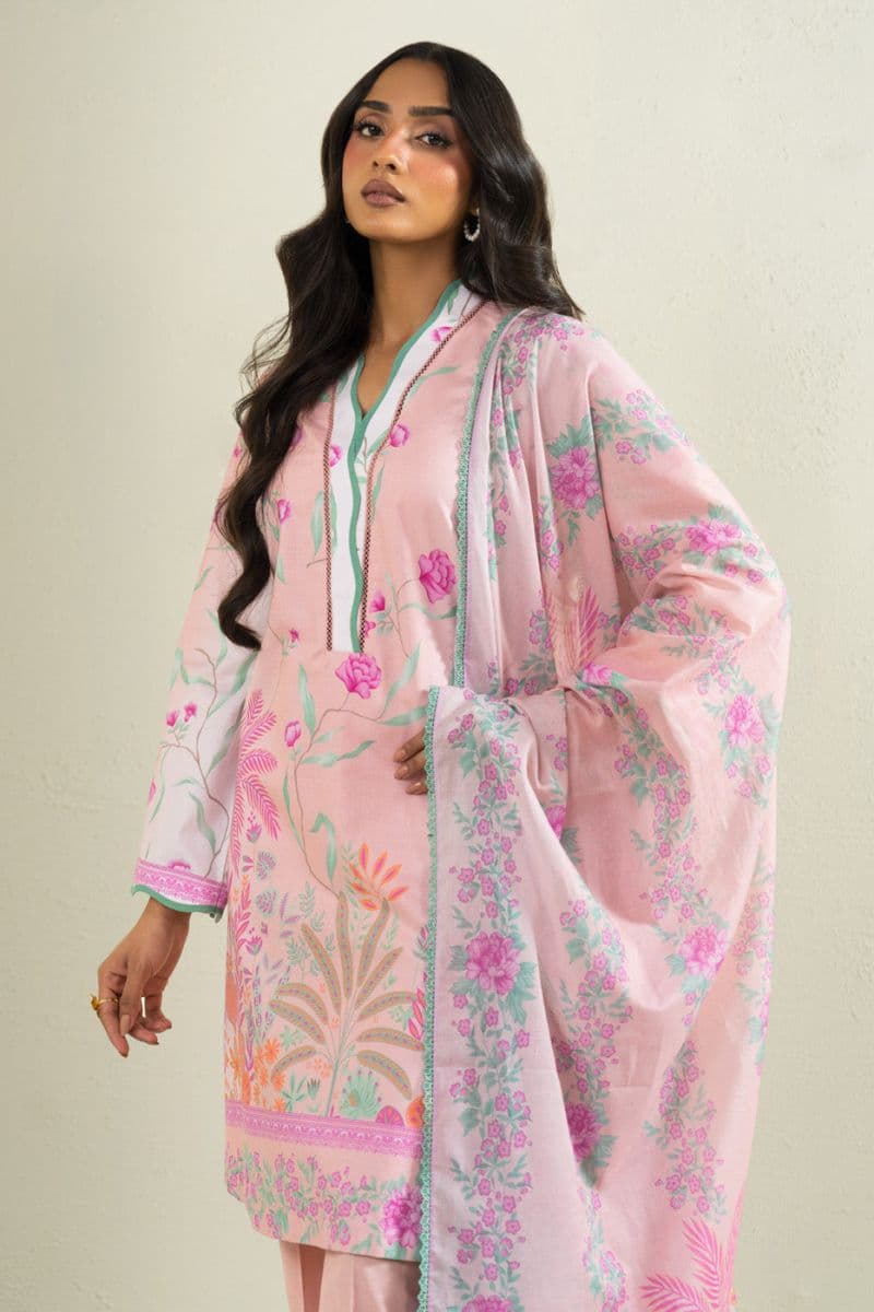Light Pink Printed Cambric 2 Piece Dupatta thumbnail
