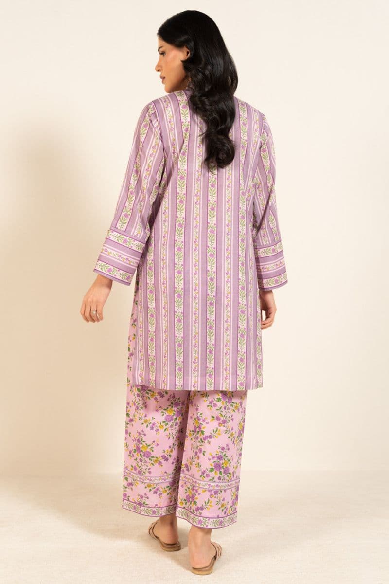 Lilac Printed Lawn 2 Piece Unstitched Suit