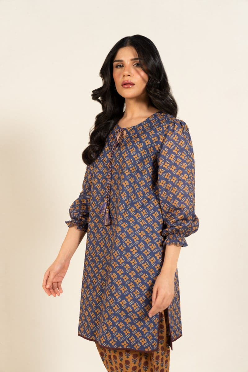 Blue Printed Lawn 2 Piece Unstitched Suit thumbnail