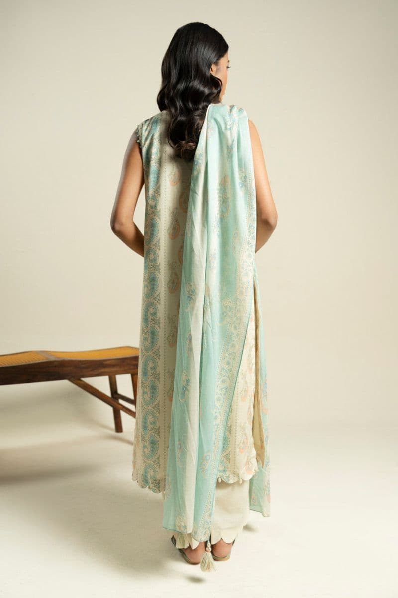 Blue Printed Lawn 3 Piece Unstitched Suit thumbnail