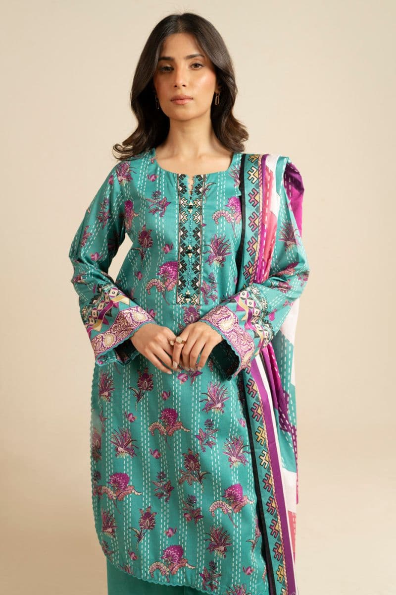 Ferozi Printed Lawn 3 Piece Unstitched Suit thumbnail