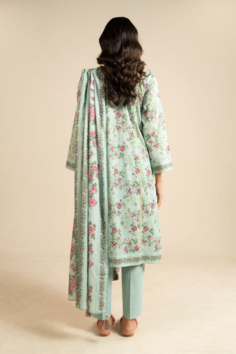 Blue Printed Lawn Dupatta thumbnail