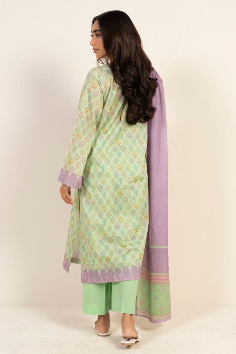 Mint Printed Lawn 3 Piece Unstitched Suit thumbnail