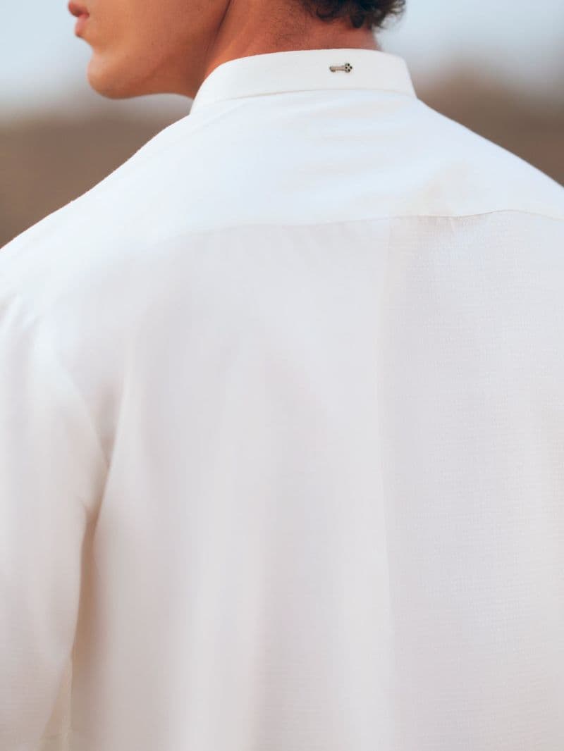 White Semi-Formal Kurta Trousers thumbnail