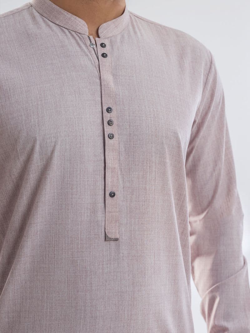 Dark Pink Blended Kurta Trouser thumbnail