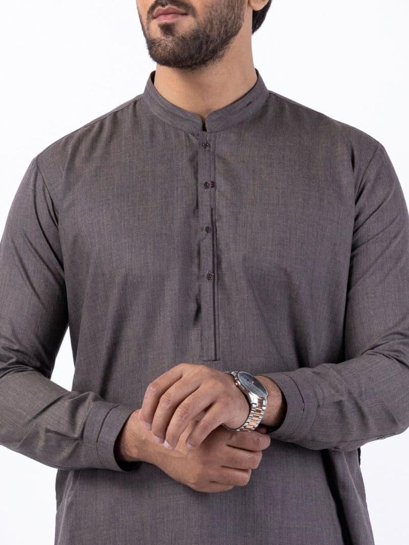 Brown Blended Kurta Trouser thumbnail