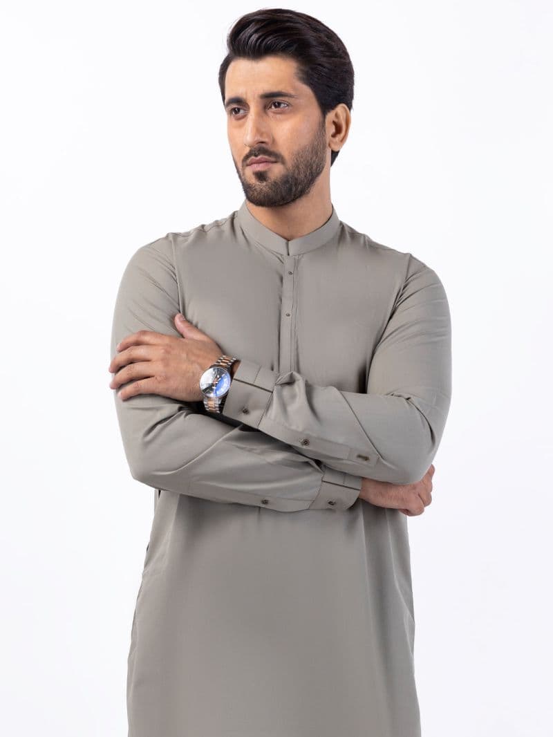Light Green Blended Kurta Trouser thumbnail