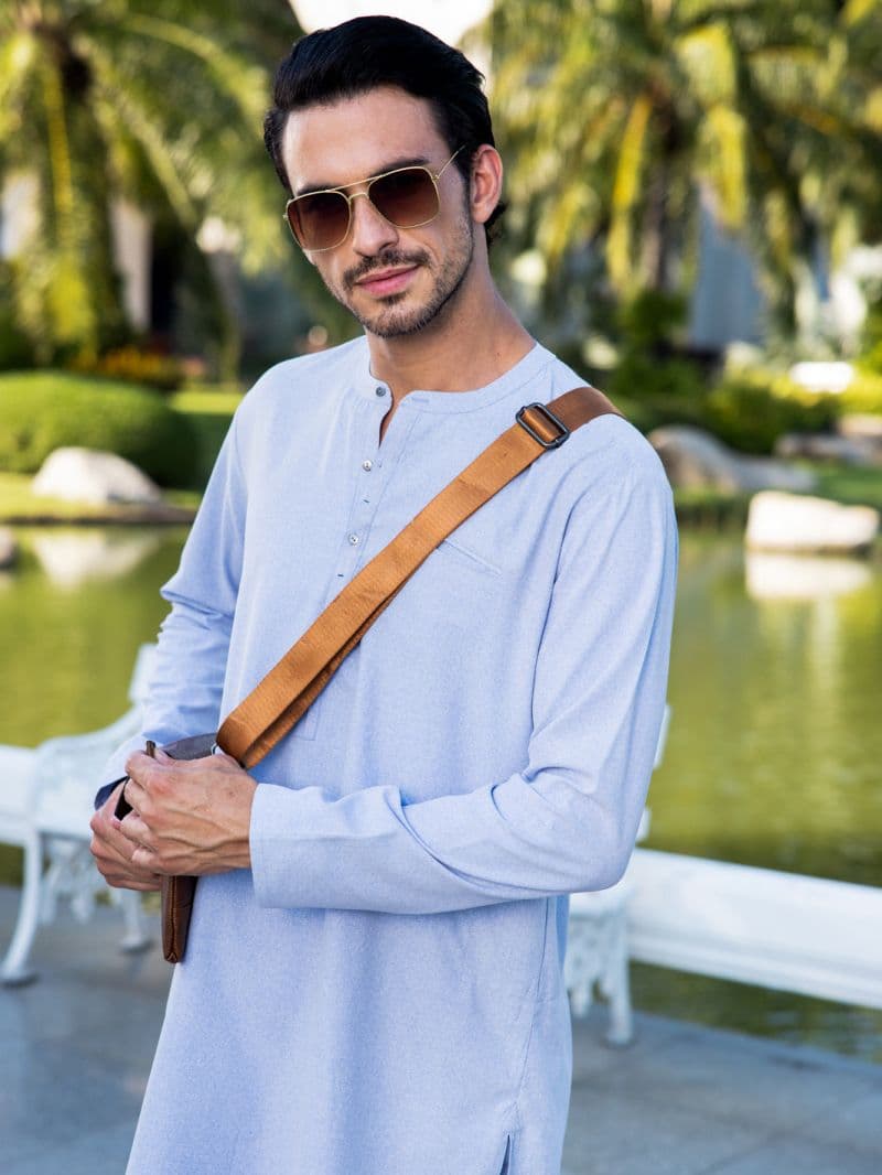 Light Grey Blended Kurta Trouser thumbnail