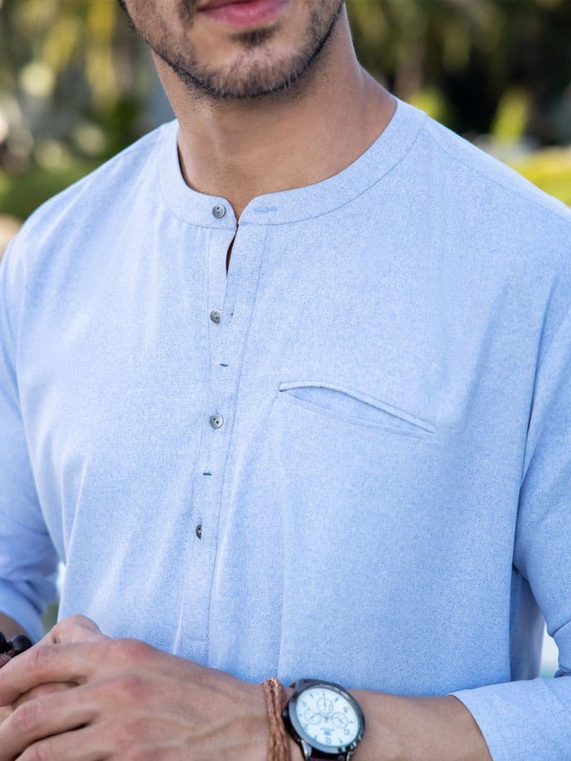 Light Grey Blended Kurta Trouser thumbnail