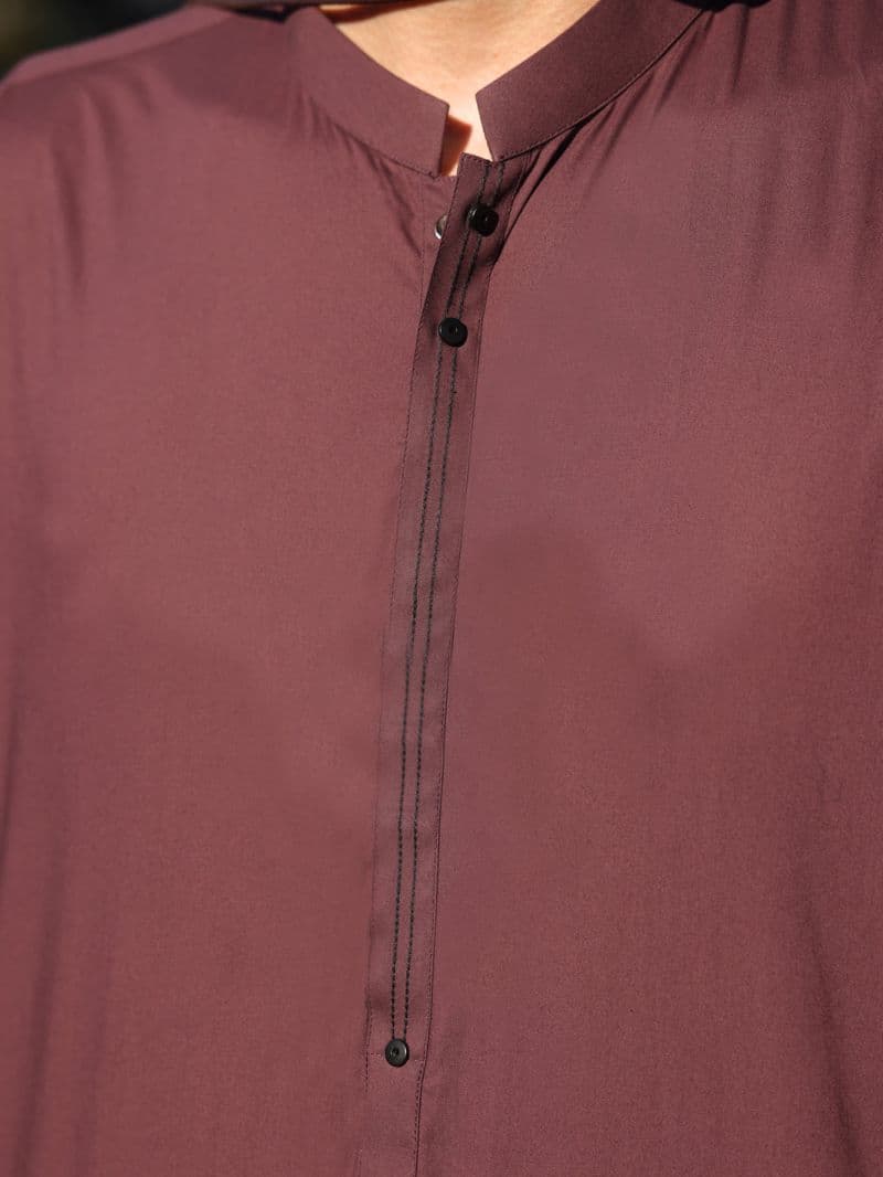 Purple Cotton Kurta Trouser thumbnail