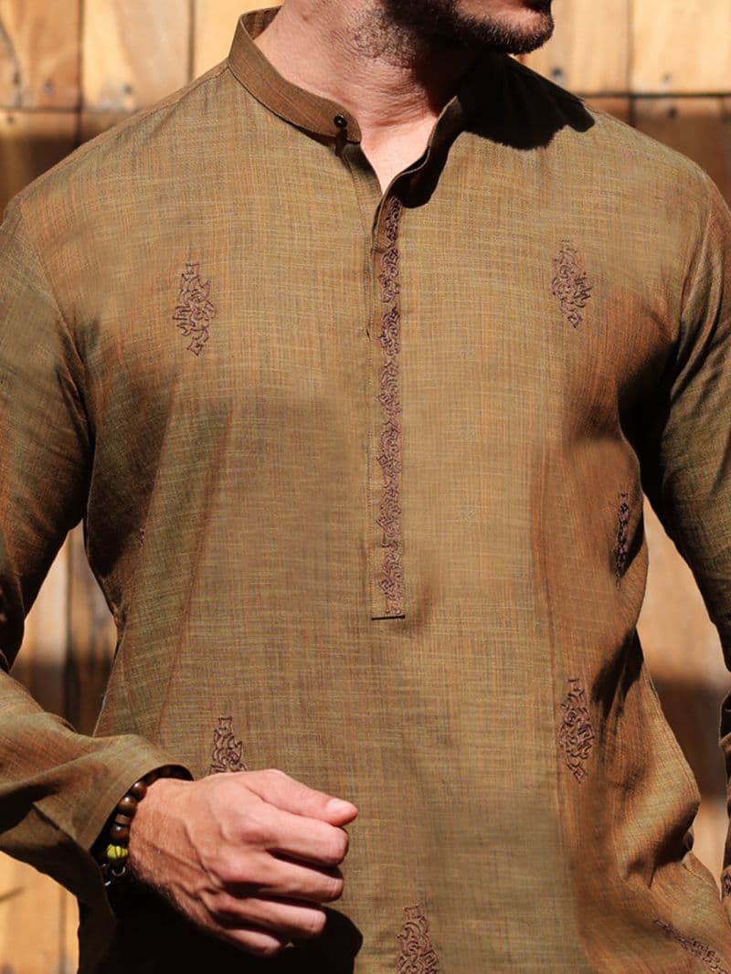 Green Cotton Kurta Trouser thumbnail