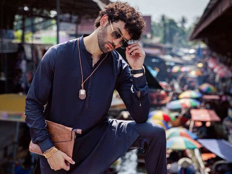 Black Cotton Kurta Trouser thumbnail