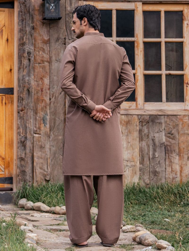 Brown Kameez Shalwar
