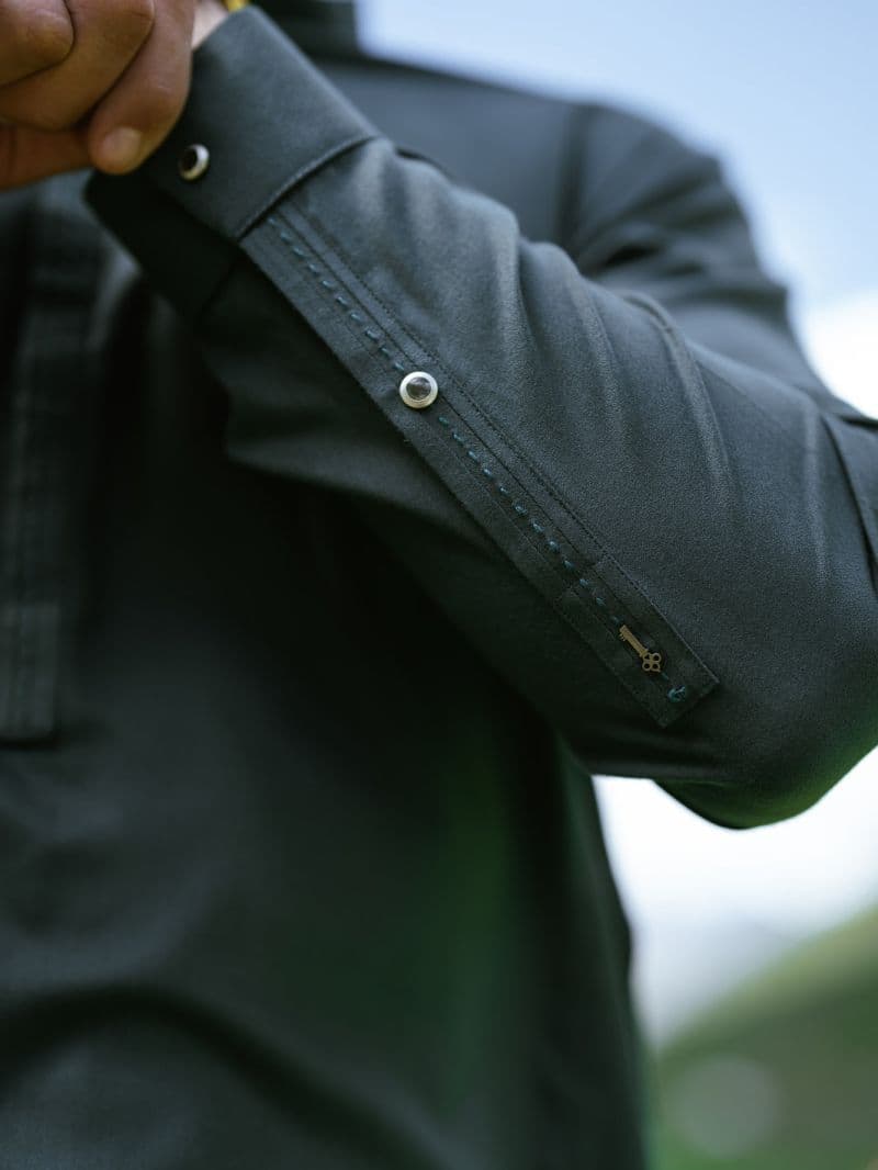Dark Green Kameez Shalwar thumbnail