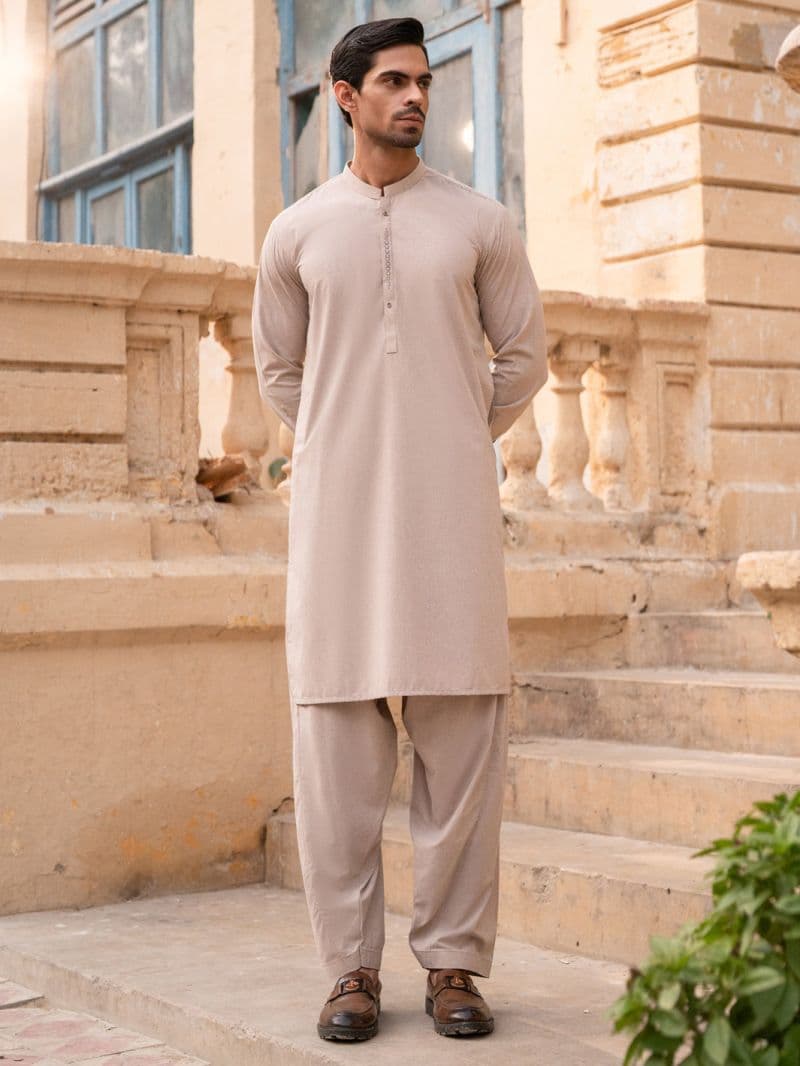 Ivory Kameez Shalwar thumbnail