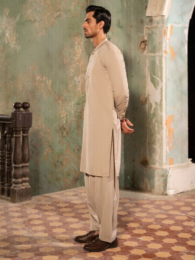 Beige Kameez Shalwar