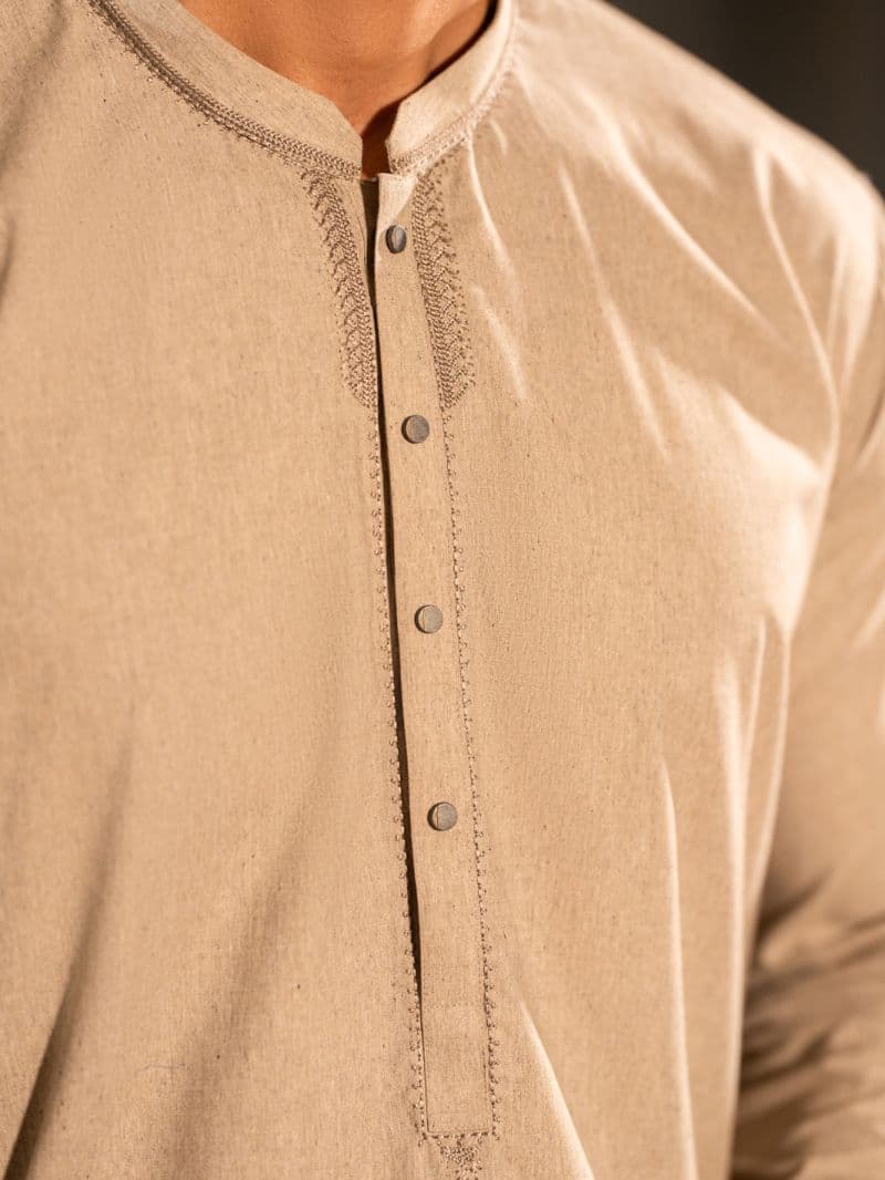 Beige Kameez Shalwar
