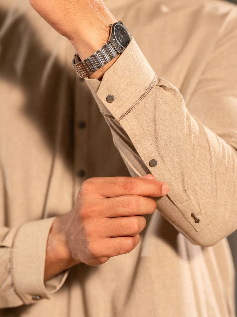 Beige Kameez Shalwar