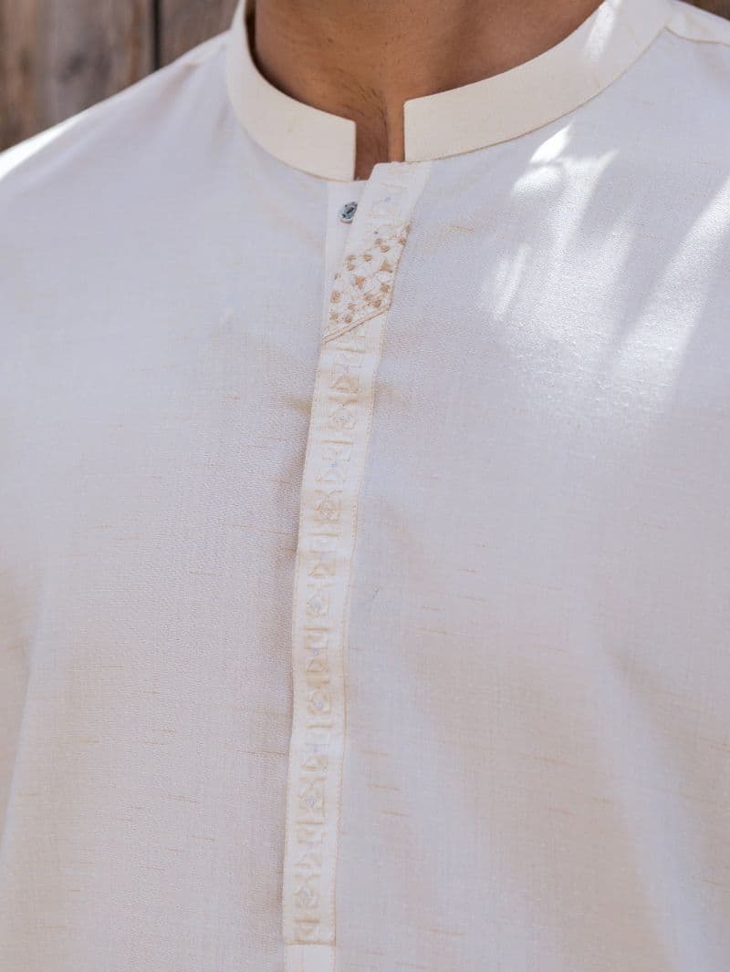 Off White Kameez Shalwar thumbnail