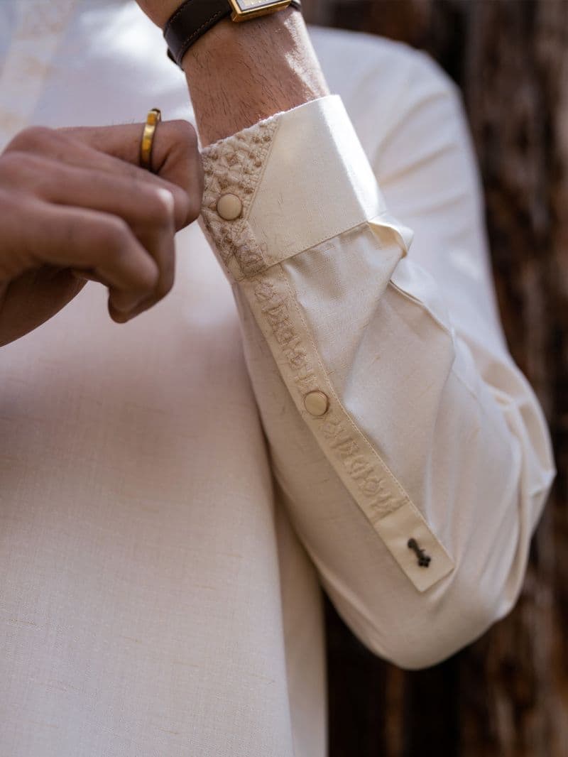 Off White Kameez Shalwar thumbnail
