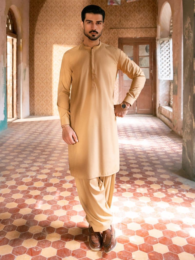 Mustard Kameez Shalwar thumbnail