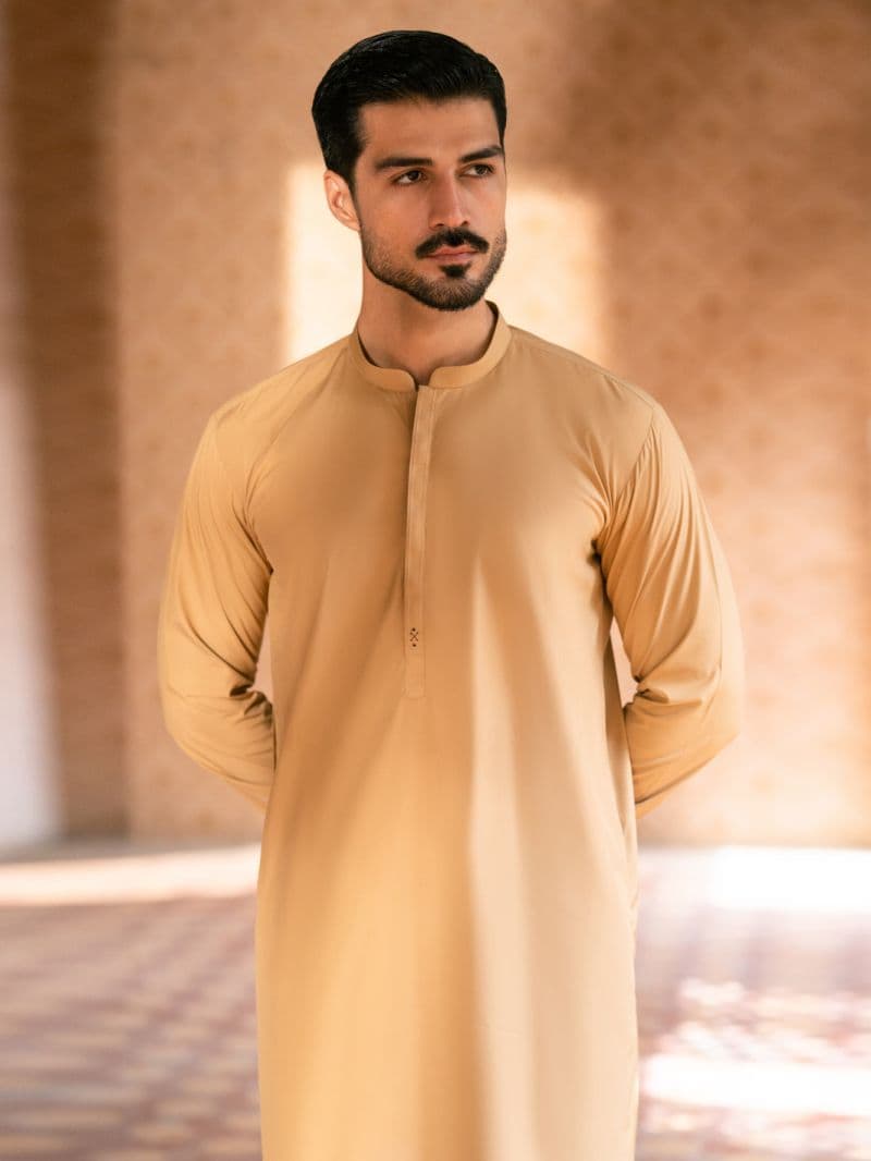 Mustard Kameez Shalwar thumbnail