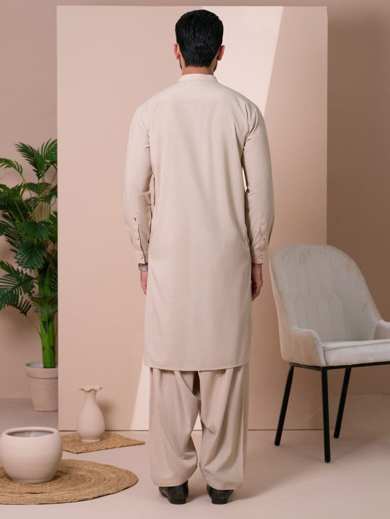 Beige Kameez Shalwar thumbnail