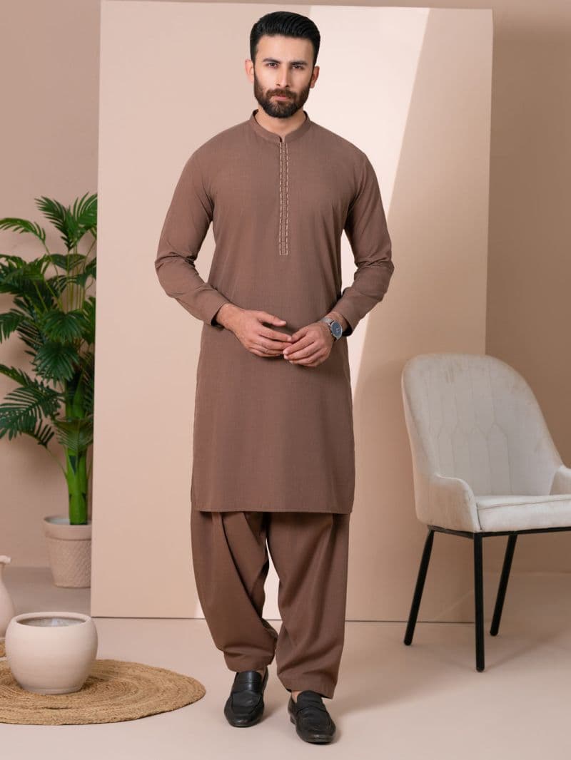 Brown Kameez Shalwar thumbnail