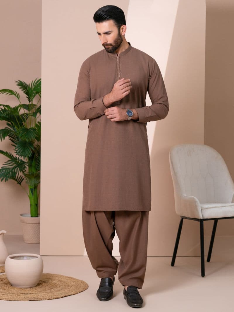 Brown Kameez Shalwar thumbnail