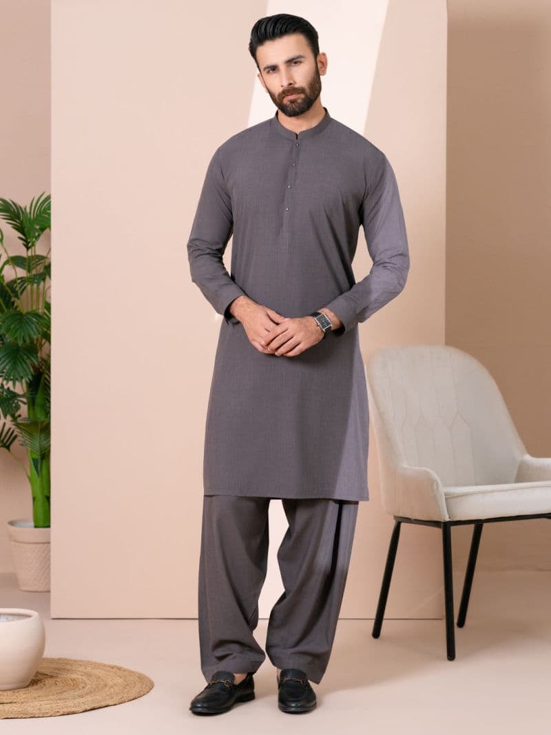 Dark Olive Kameez Shalwar thumbnail