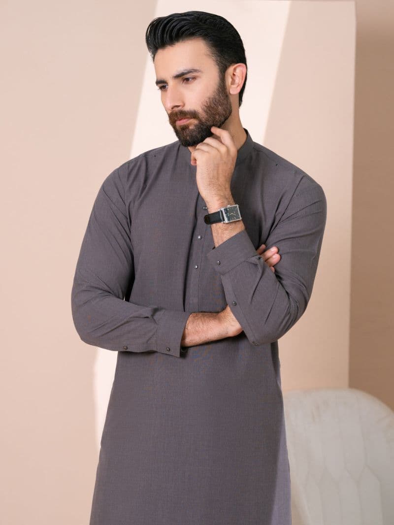 Dark Olive Kameez Shalwar thumbnail