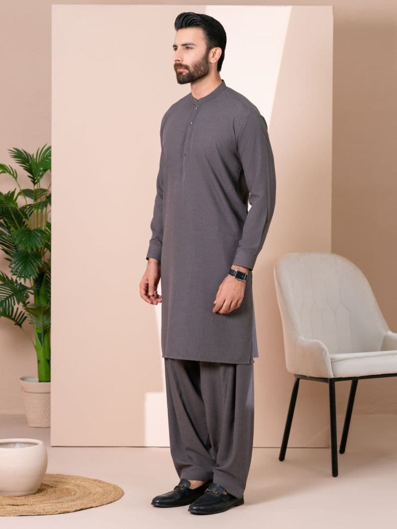 Dark Olive Kameez Shalwar thumbnail