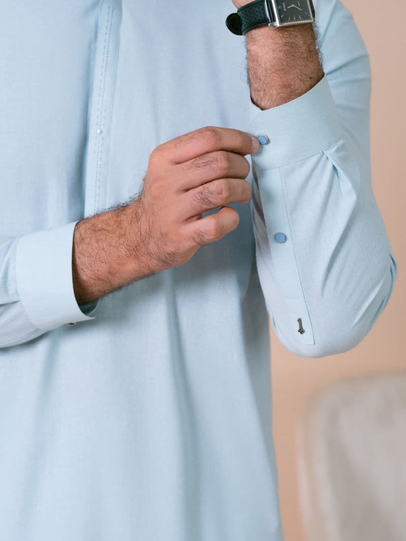 Light Blue Kameez Shalwar thumbnail