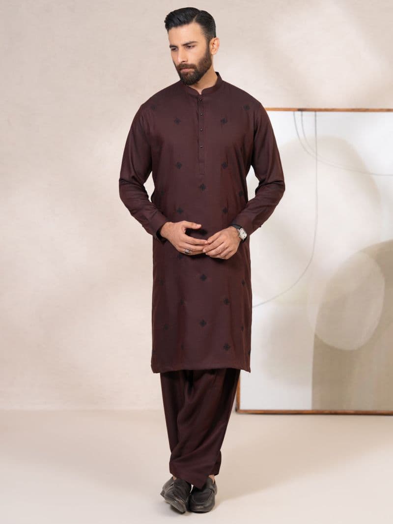 Maroon Kameez Shalwar thumbnail