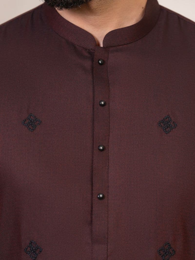 Maroon Kameez Shalwar thumbnail