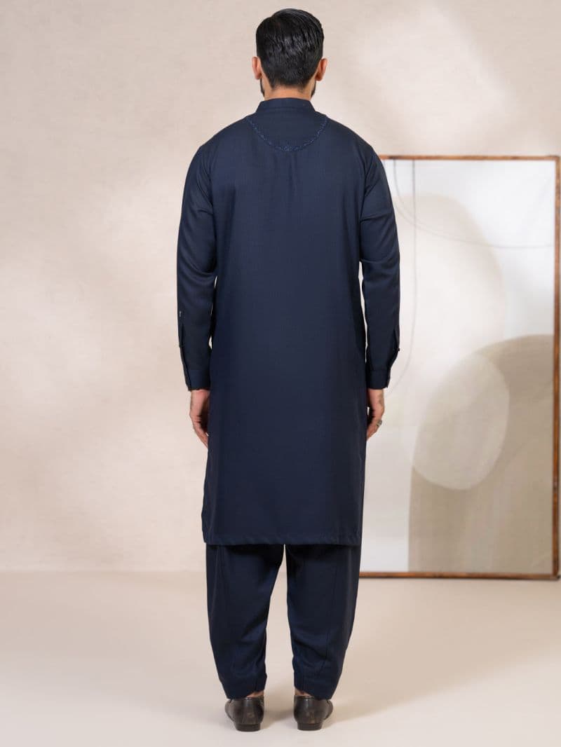 Navy Blue Kameez Shalwar thumbnail