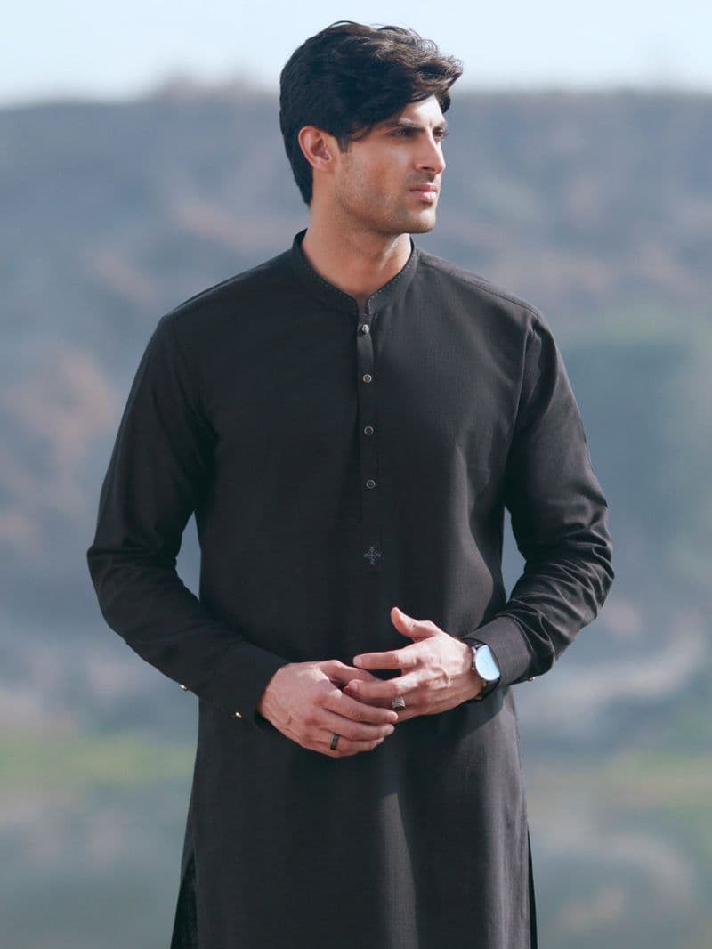 Black Cut & Sew Kameez Shalwar