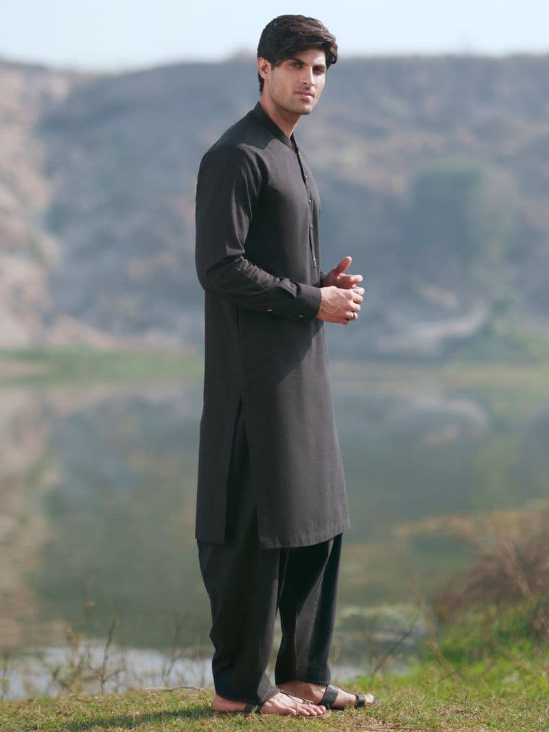 Black Cut & Sew Kameez Shalwar